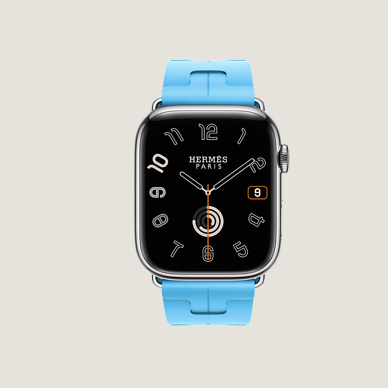 Series 9 case & Band Apple Watch Hermès Single Tour 45 mm 